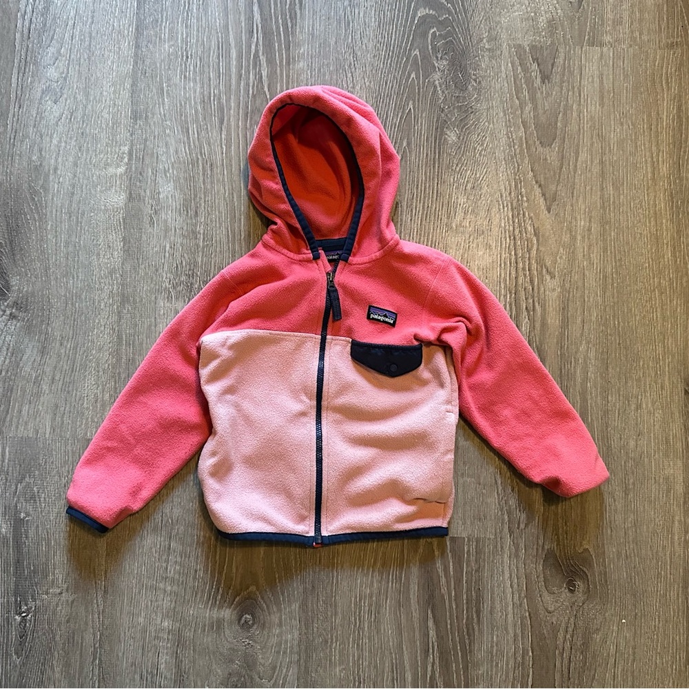 Patagonia 3T Girls Micro D Hooded Fleece Jacket